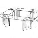 Чертеж Стол для переговоров Multimeeting к7 BMS