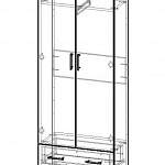 Чертеж Шкаф распашной Зодиак 2.2 BMS
