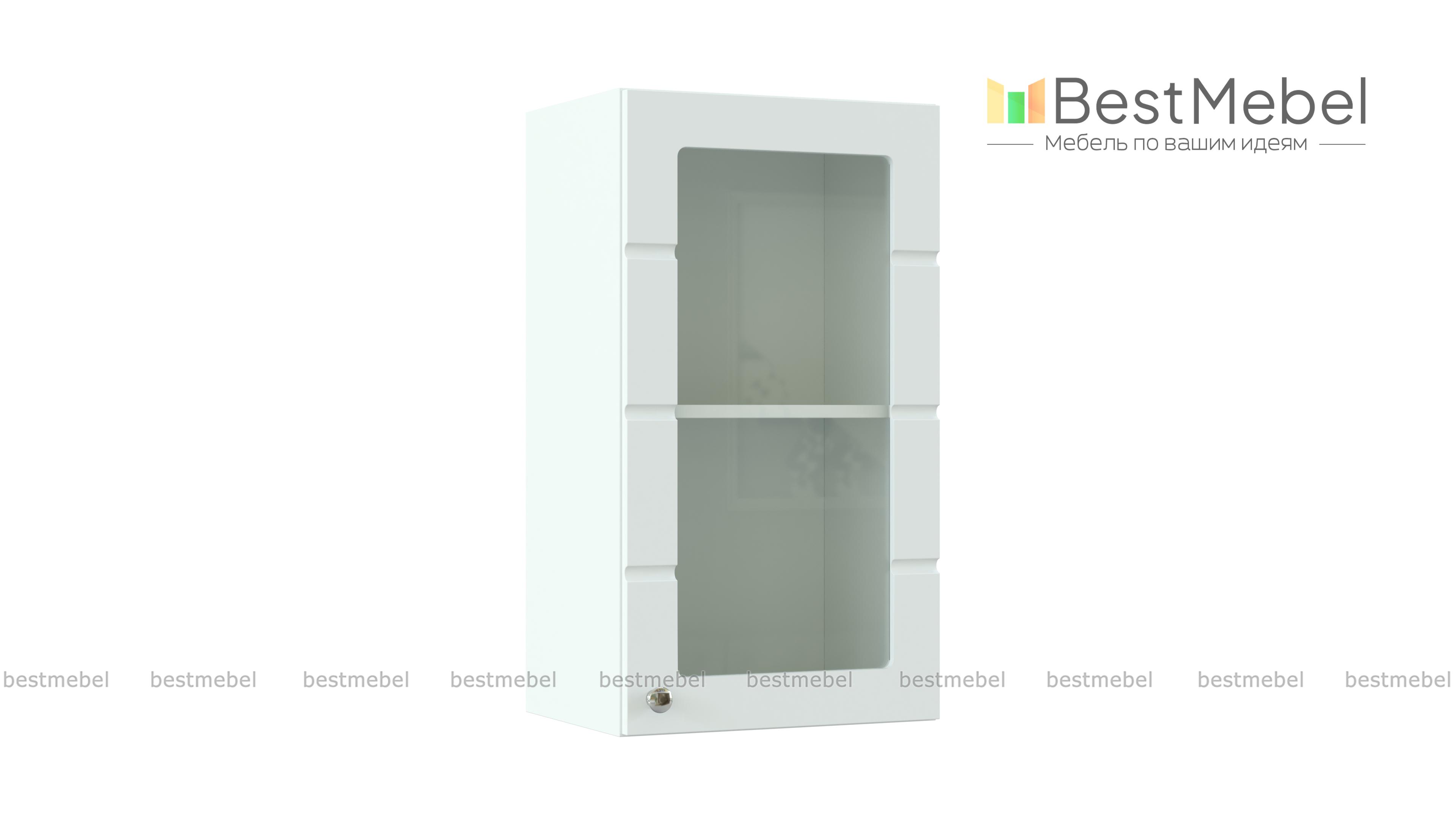 Шкаф-витрина Квадро 1 дверь BMS - Фото