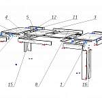 Схема сборки Кухонный стол Орфей 16 BMS