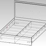 Чертеж Кровать Габриэлла BMS