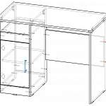 Чертеж Письменный стол Паскаль BMS