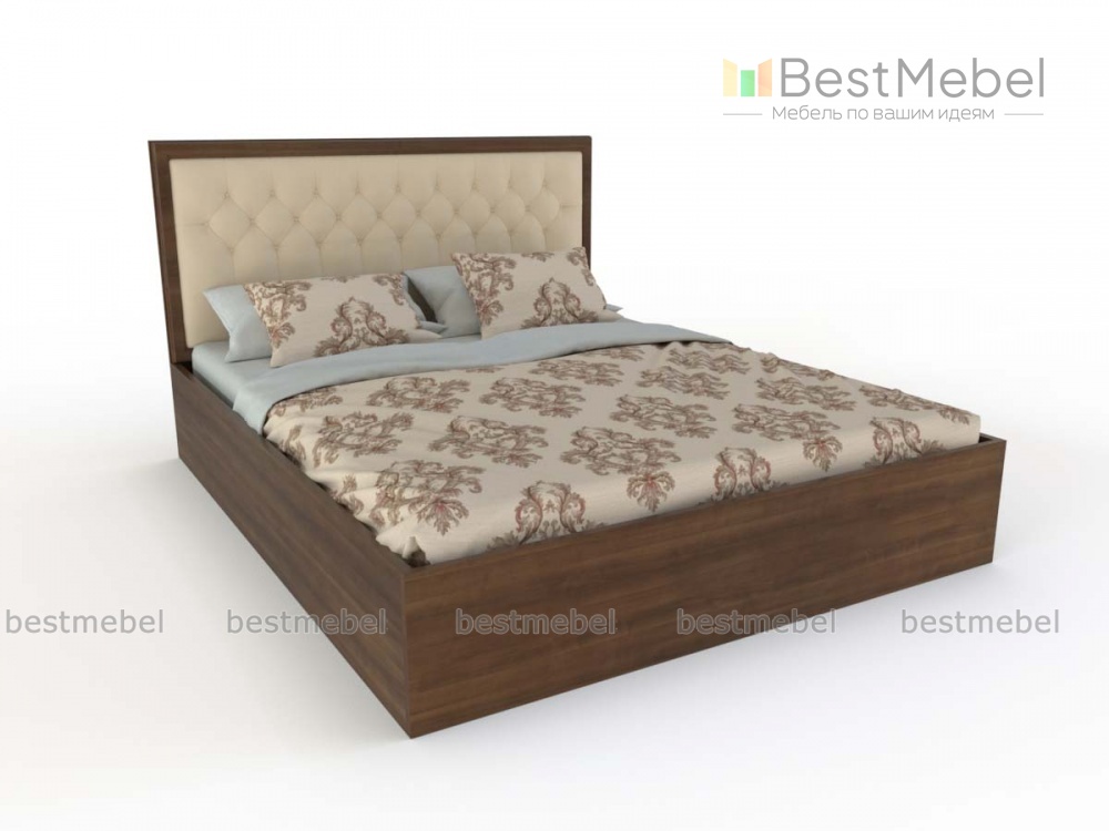 Кровать с мягким изголовьем Виктория BMS