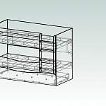 Чертеж Кровать детская трехъярусная Рада 3 BMS
