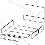 Схема сборки Кровать двуспальная Альмина с ПМ BMS