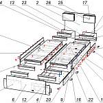 Схема сборки Кровать Комфорт (выдвижные ящики) BMS