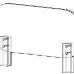 Чертеж Бортик для кровати Эпл 2 BMS