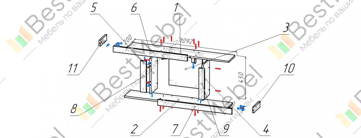 Схема сборки стенка орфей 5 - 93 фото