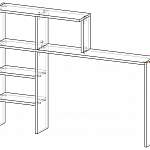 Чертеж Надставка для стола Галерея-1 BMS