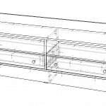 Чертеж Тумба под ТВ Хауга Hauga 1