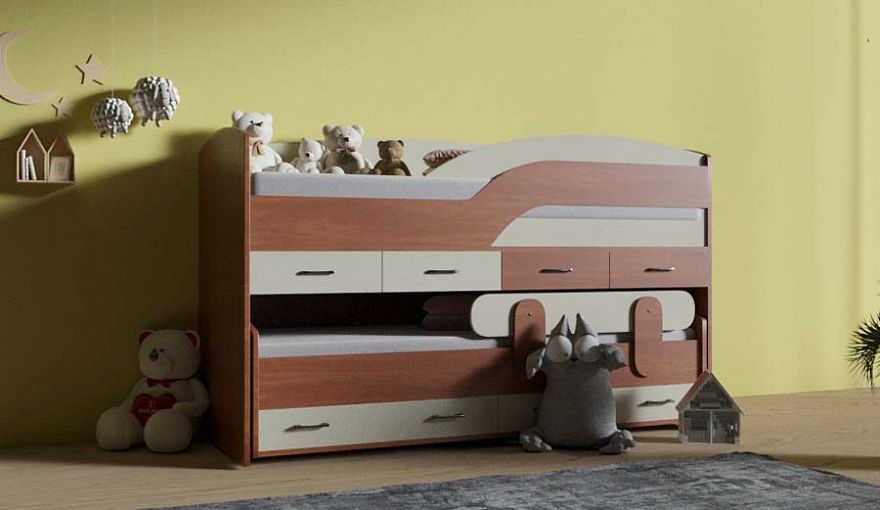Детская двухъярусная кровать Интегро 5 BMS - Фото
