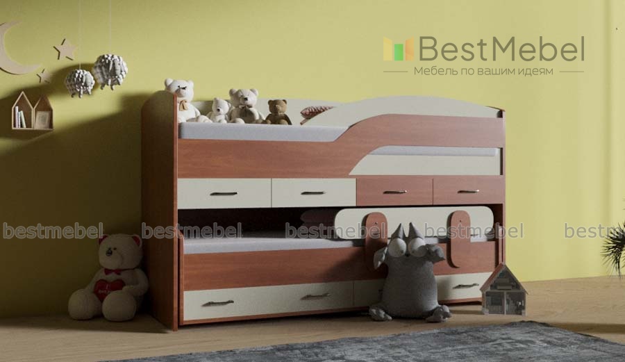 Детская двухъярусная кровать Интегро 5 BMS
