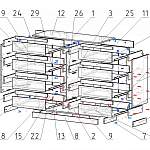 Схема сборки Комод с ящиками Долли 2 BMS