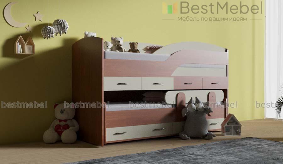 Детская двухъярусная кровать Интегро 5 BMS - Фото