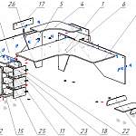 Схема сборки Геймерский стол Экспресс-4 BMS