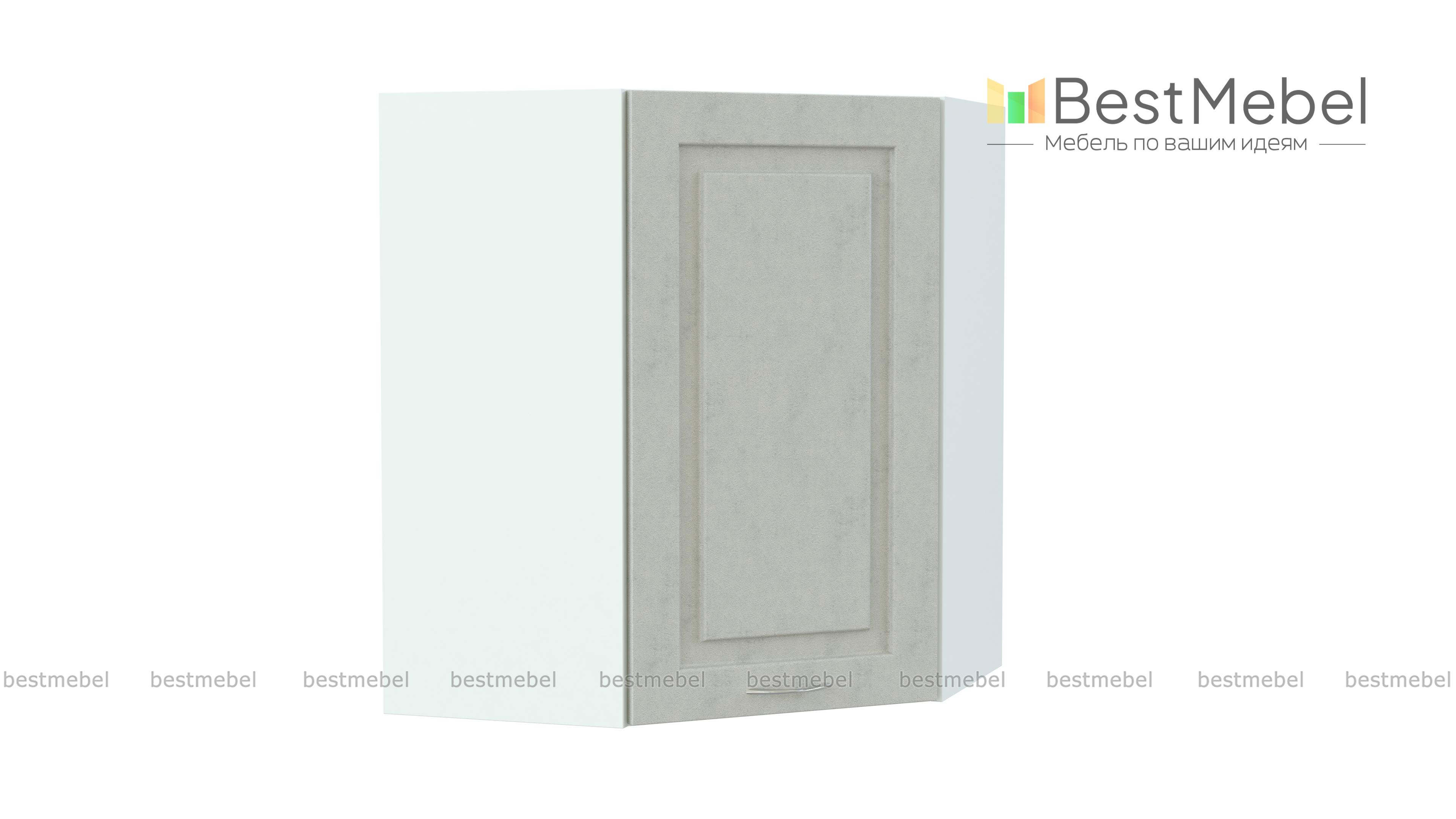 Шкаф верхний высокий Гарда угловой BMS - Фото