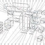Схема сборки Кровать-чердак с рабочей зоной Мираж К7-4 BMS