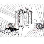 Схема сборки Спальня модульная Лагуна-2 BMS