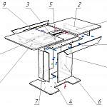 Схема сборки Кухонный стол Танго ПР BMS