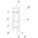 Схема сборки Стеллаж для одежды Мирта 28 BMS