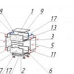 Схема сборки Прикроватная тумба Анталия BMS