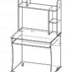 Схема сборки Компьютерный стол Микрат BMS