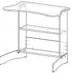 Схема сборки Компьютерный стол Пингвин BMS