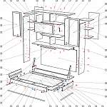 Схема сборки Шкаф-кровать трансформер Валли 2 BMS