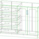 Чертеж Комод Арлен №11 BMS