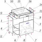 Схема сборки Стол для ноутбука Ромул-45 BMS