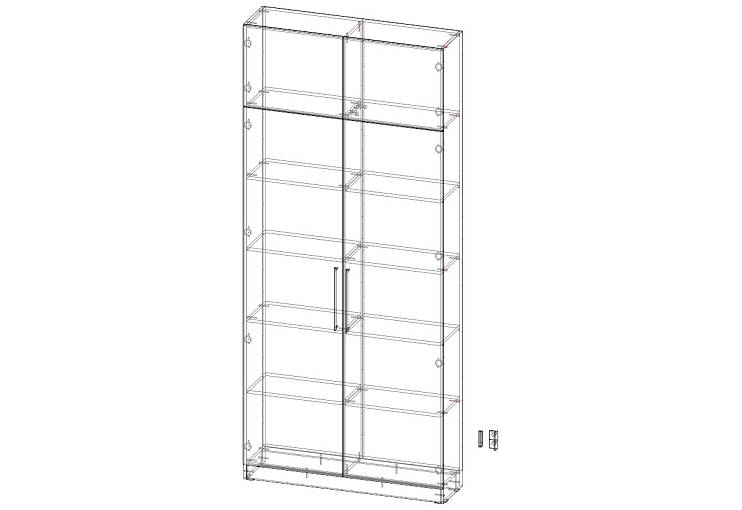 Распашной шкаф Вилета 5 (1100х2500х300)