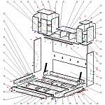 Схема сборки Шкаф-кровать трансформер Дуга 2 BMS