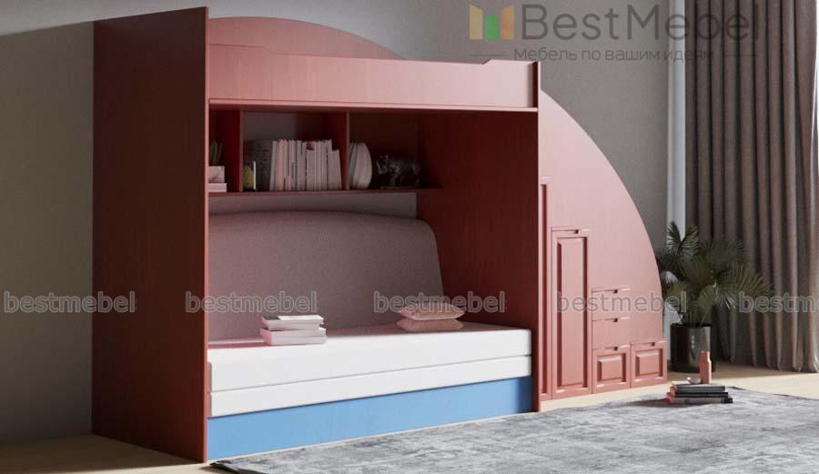 Кровать-чердак с диваном Мармелад 10 BMS - Фото