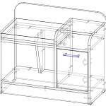 Чертеж Тумба для обуви Арт-мини Т1 BMS