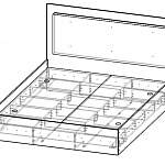 Чертеж Кровать Прованс 1.10 BMS