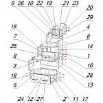 Схема сборки Лестница для кровати Коралл 1 BMS