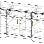 Чертеж Комод Стенворд № 12 BMS