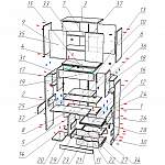 Схема сборки Компьютерный стол-трансформер Ольви 2 BMS
