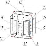 Схема сборки Шкаф верхний с 2-мя остекленными дверцами Настя BMS