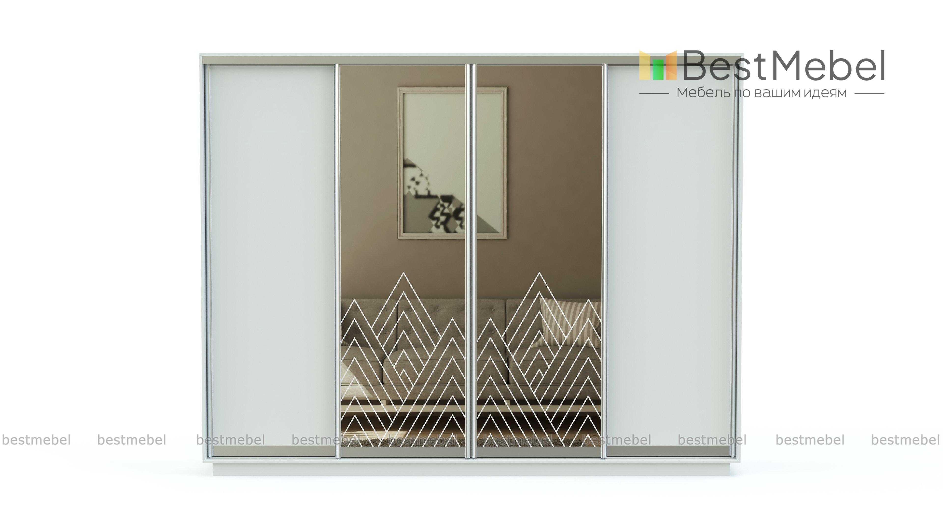 Шкаф-купе четырехдверный Garant 6 BMS - Фото