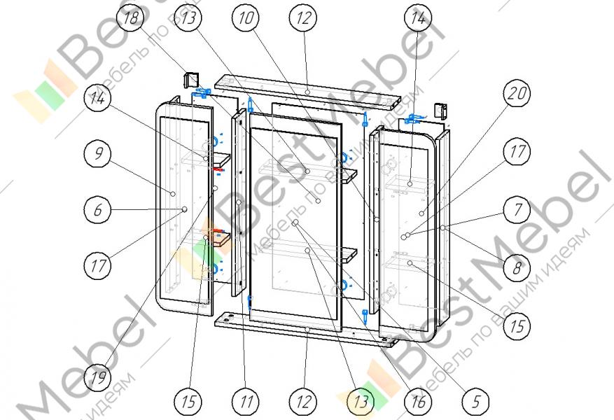 Схема сборки зеркала. Люк под плитку ore к100/60 чертеж. Регулировка дверцы ревизионного люка. Ревизионный люк под плитку нажимной регулировка. Сантехнический люк под плитку нажимной регулировка.