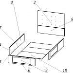 Схема сборки Кровать двуспальная Теннесси BMS