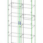 Чертеж Шкаф распашной Макарена 311 BMS