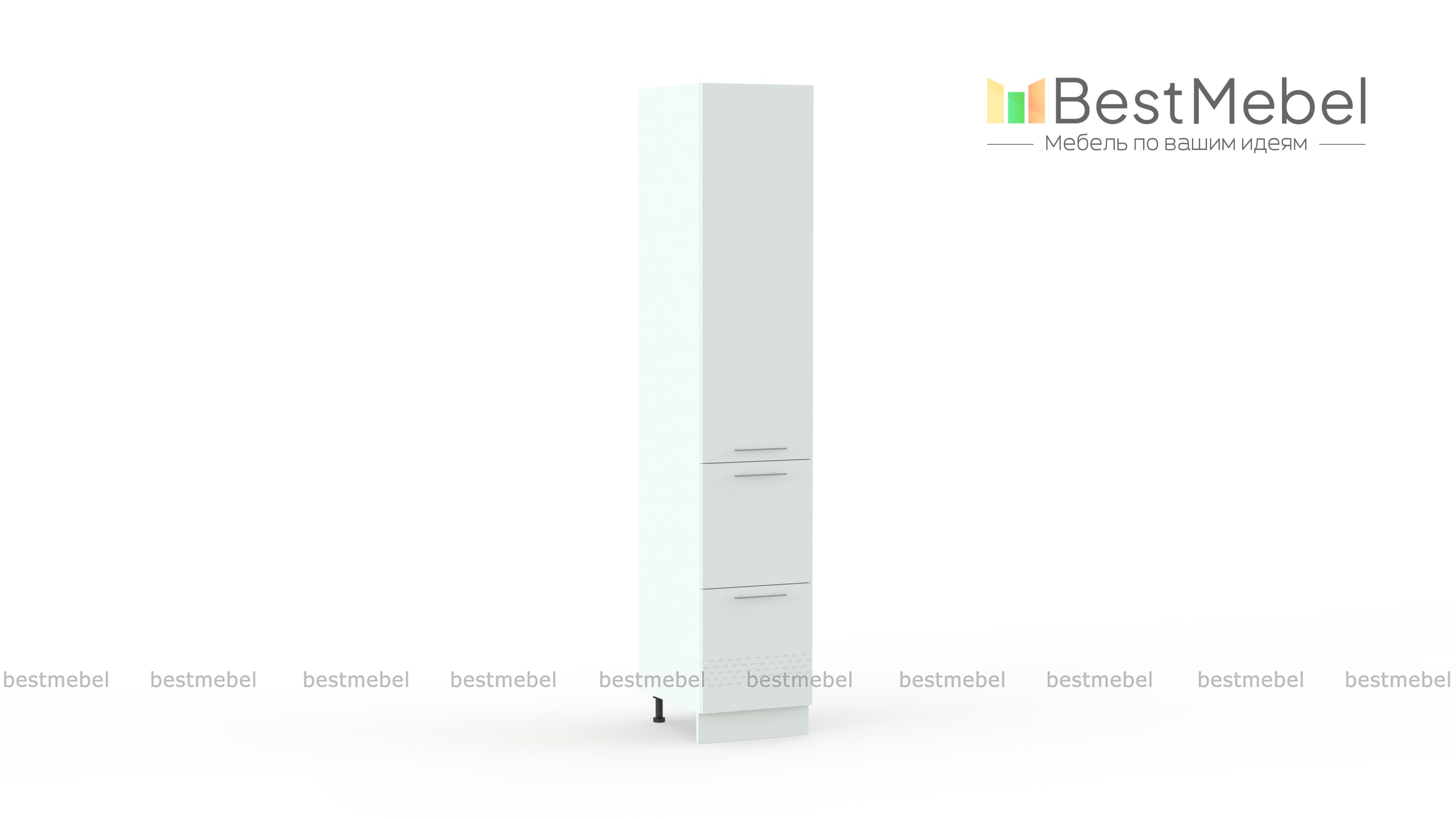 Шкаф верхний пенал Капля 400мм с ящиками BMS - Фото