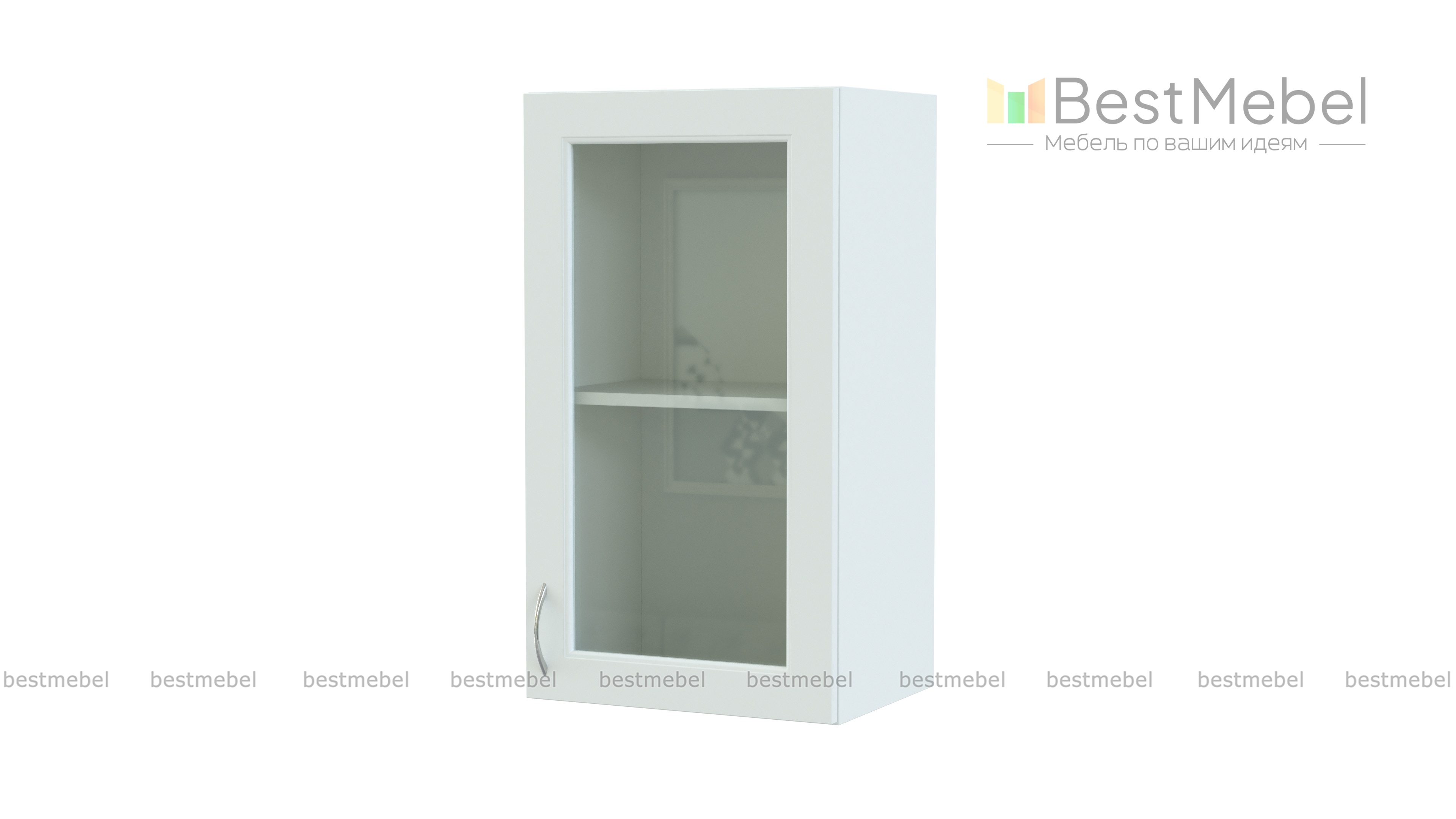 Шкаф-витрина Николь 1 дверь BMS
