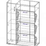 Чертеж Тумба для обуви ШК-3 BMS