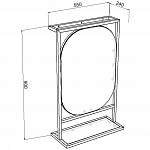 Чертеж Зеркало в ванную Шайн 11 BMS