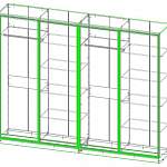 Схема сборки Шкаф-купе четырехдверный Garant BMS