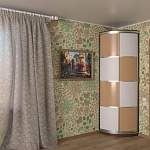 Шкаф-купе радиусный Эва 18 BMS - Фото 1