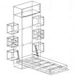 Чертеж Шкаф-кровать трансформер Джули 31 BMS